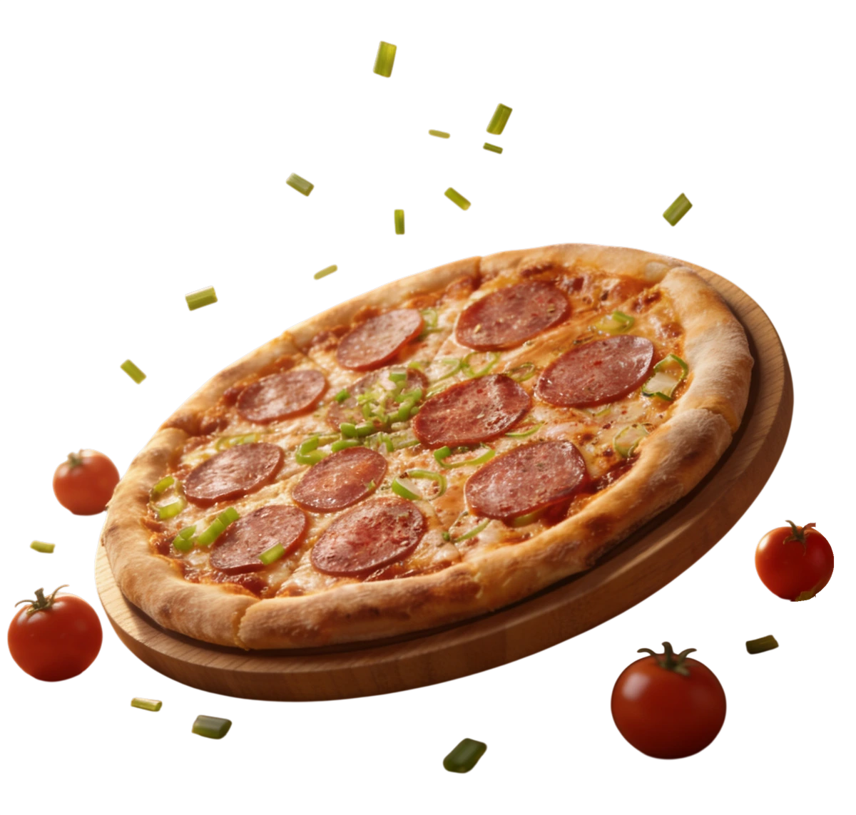 Pizza artesanal recém-saída do forno na DuCais